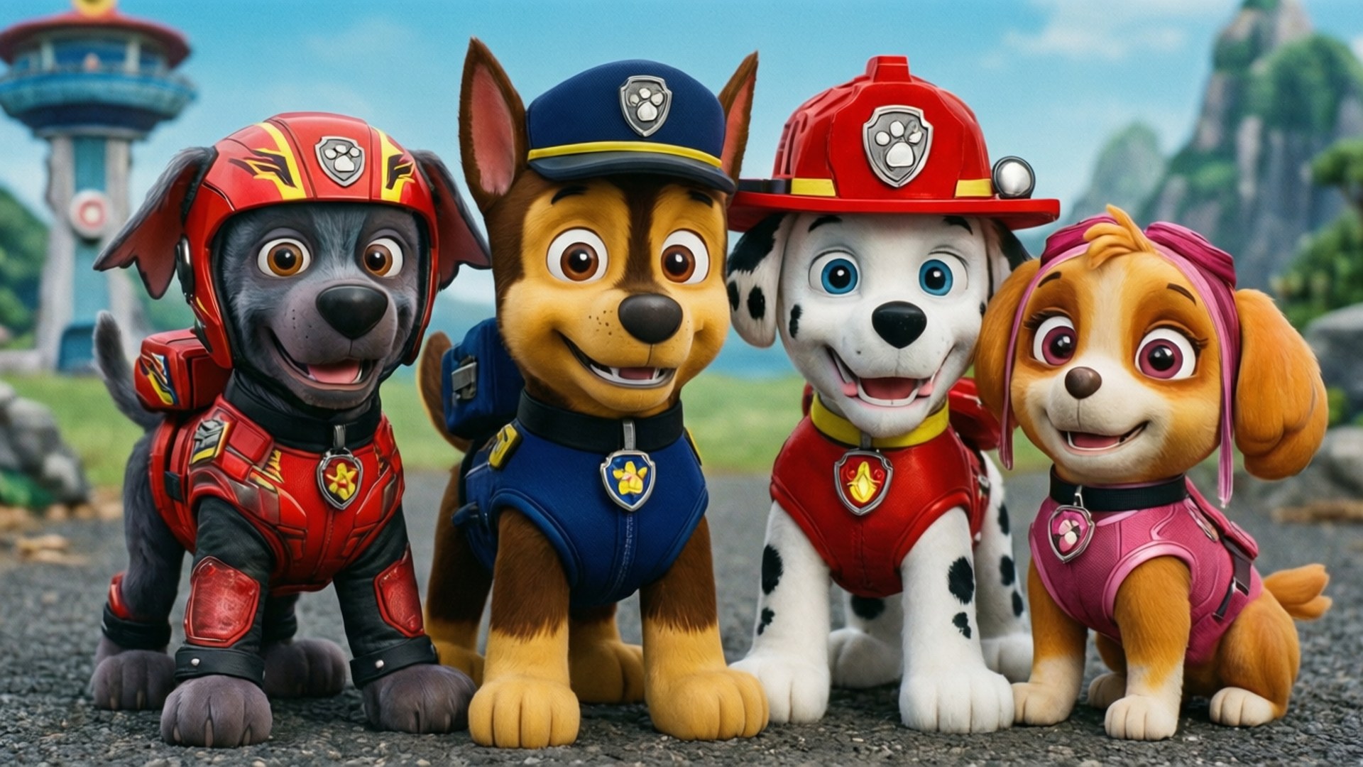 Paw Patrol Team by Wallpapers.art Studio