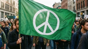 Peace Flag at Climate March