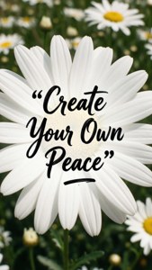 Peace Quote Typography