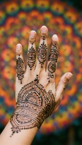 Peace Sign Henna Hand