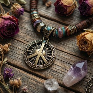 Peace Sign Necklace Still Life