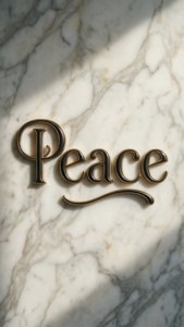 Peace Typography Marble