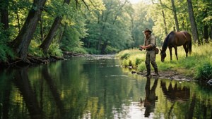Peaceful Fishing at Dawn