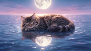 Peaceful Moonlit Sea