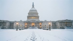 Peaceful Snowy Capitol