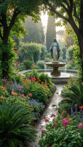 Peaceful Vatican Gardens