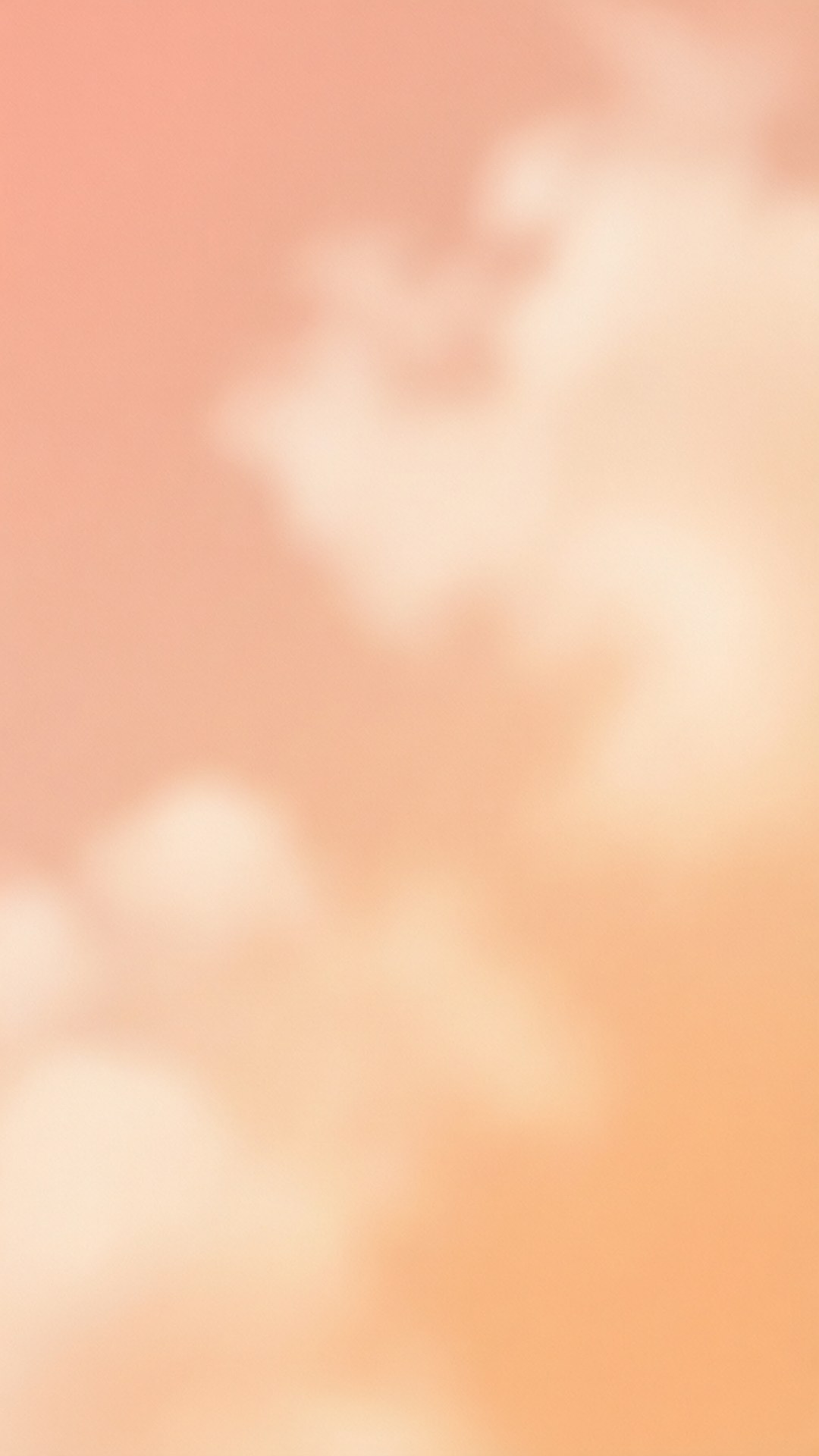 Peach Apricot Cloud Blur by Wallpapers.art Studio