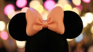 Peach Bokeh Bow