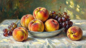 Peaches and Grapes