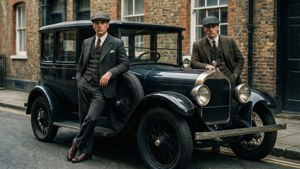 Peaky Blinders with Vintage Car