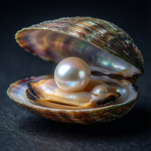 Pearl Inside Mussel