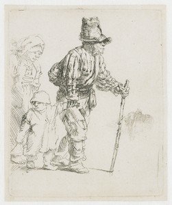 Peasant family on the tramp