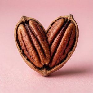 Pecan Heart Shape