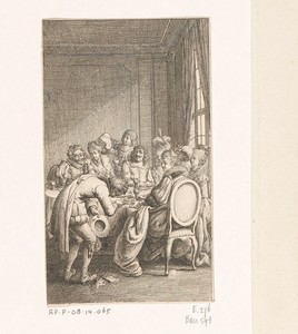 Pedro de Moya biedt Arsenie zijn manuscript aan