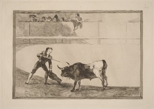Pedro Romero matando a toro parado (Pedro Romero Killing the Halted Bull)
