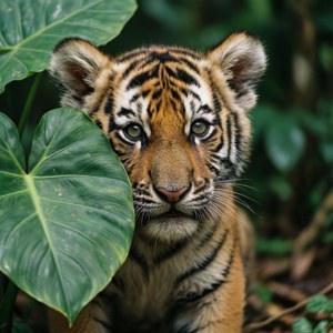 Peek-a-Boo Tiger
