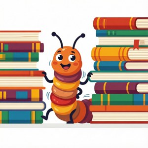 Peekaboo Bookworm Between Books