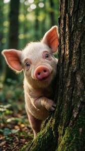 Peekaboo Piglet