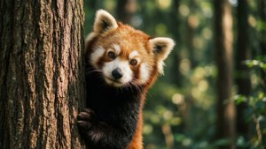 Peeking Panda
