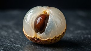 Peeled Longan Macro