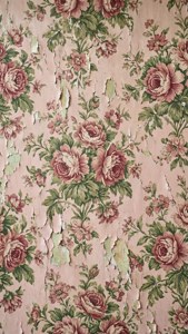 Peeling Floral Wallpaper