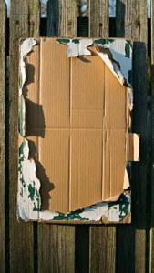 Peeling Paint Cardboard