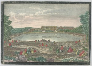 Peep-Show Print, View of the Bassin des Suisses, Versailles