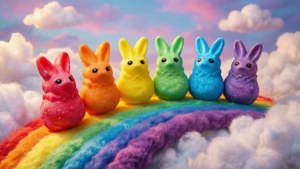 Peeps on a Rainbow