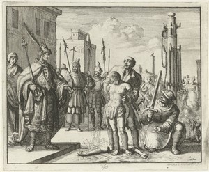 Pelagius met afgehouwen armen