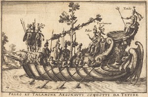 Peleo et Talamone Argonauti condotti da Tetide