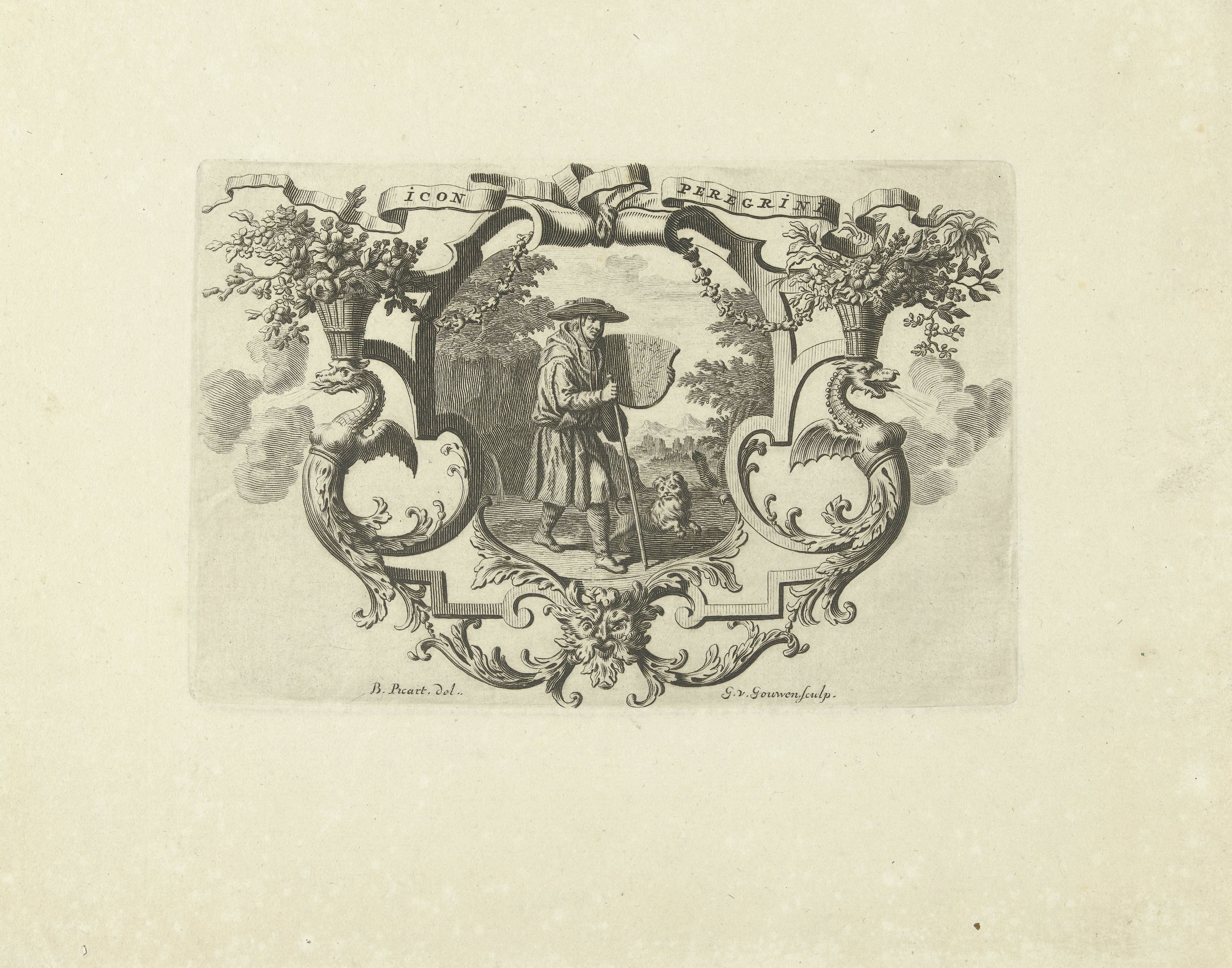Pelgrim met een hond by Gilliam van der Gouwen