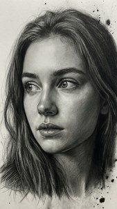 Pencil Portrait Detail