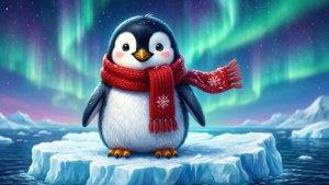 Penguin and Aurora