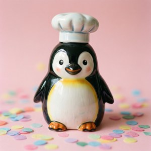Penguin Ceramic Pepper Shaker