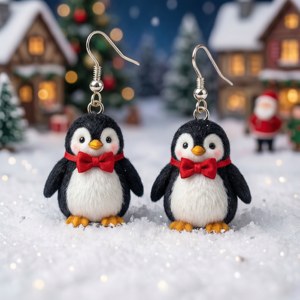 Penguin Earrings Village