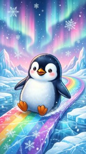 Penguin Rainbow Ice