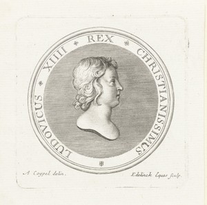 Penning met buste van Lodewijk XIV