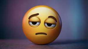 Pensive Emoji Close-up