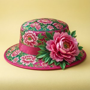 Peony Flower Hat