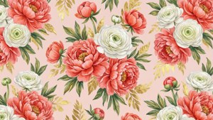Peony Gold Elegance