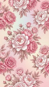 Peony Pattern Pastel