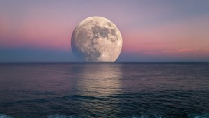 Perigee Over Ocean