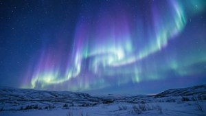 Periwinkle Aurora Snow
