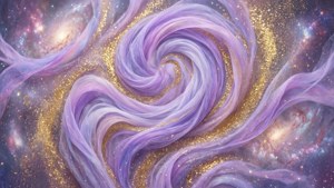 Periwinkle Cosmic Swirls