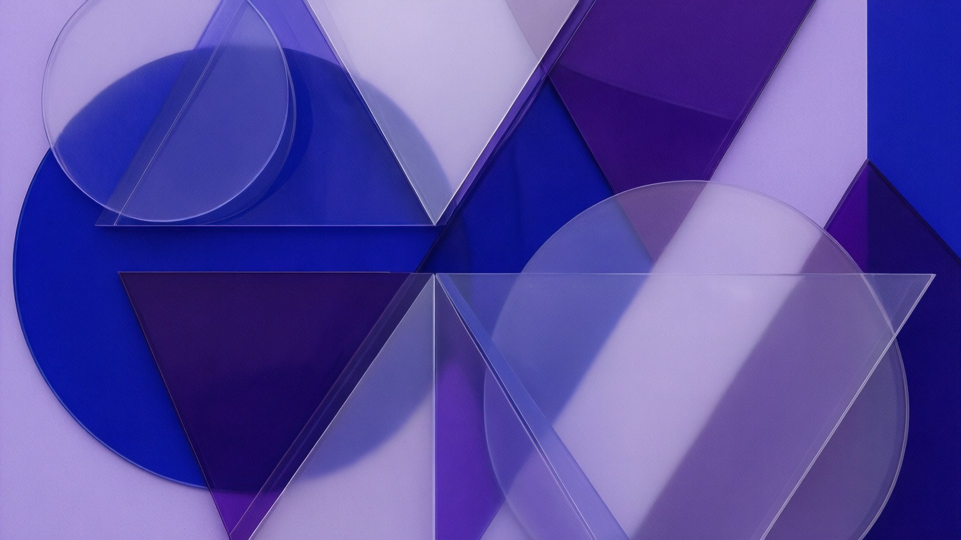 Periwinkle Geometric Abstraction by Wallpapers.art Studio