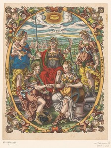 Personificaties van Justitia, Caritas, Prudentia, Pax en Republica