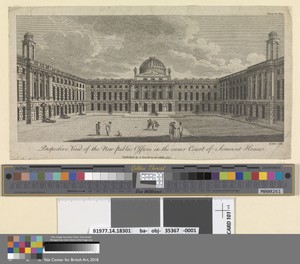 Perspective View of the New Public Offices in the Inner Court of Somerset House