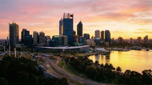 Perth Skyline Sunset