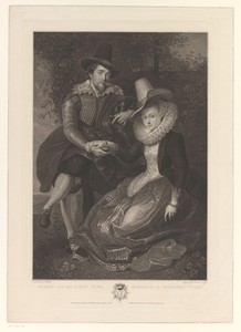 Peter Paul Rubens met zijn eerste echtgenote Isabella Brant