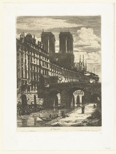 Petit Pont over de Seine in Parijs